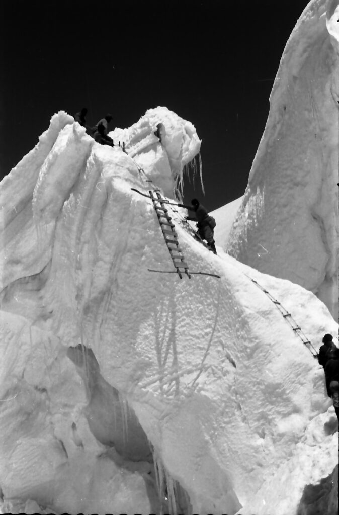 Hunza tigers on Raikot ice wall, Nanga Parbat 1953