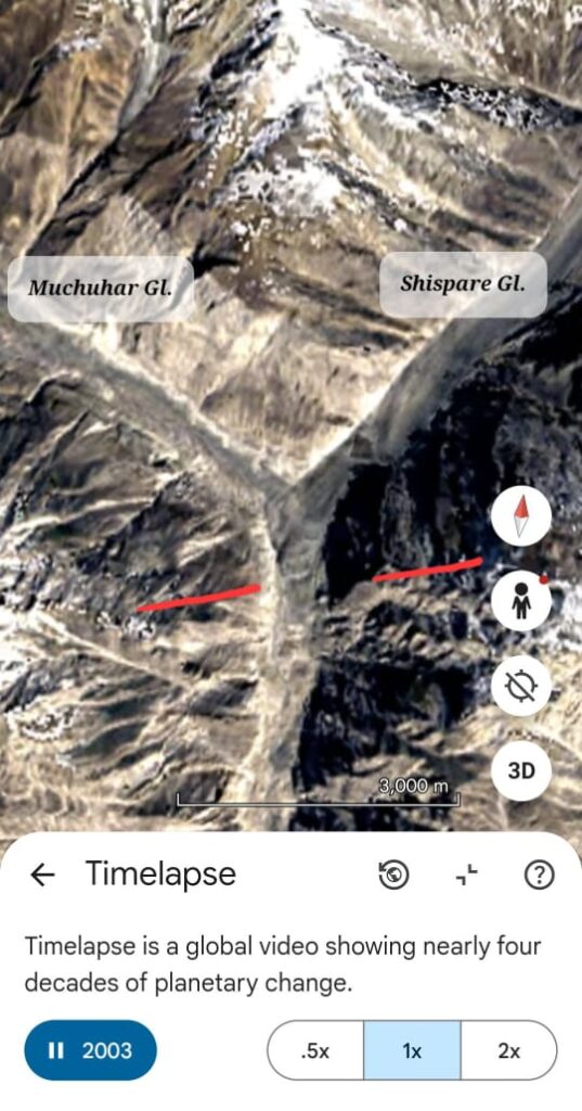 Shispar Glacier